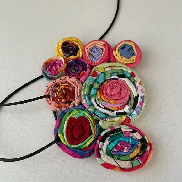 Ficklesticks Millefiori Bib Necklace - Picture 4 of 6